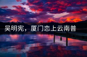 吳明憲，廈門戀上云南普洱茶