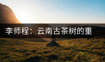李師程：云南古茶樹的重要性與文化價值