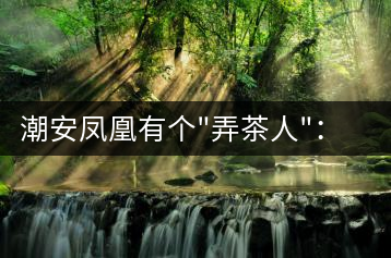 潮安鳳凰有個”弄茶人”：幫扶四鄉(xiāng)六里 保護優(yōu)質茶種