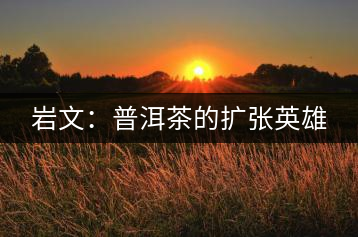 巖文：普洱茶的擴張英雄