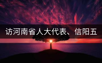 訪河南省人大代表、信陽(yáng)五岳集團(tuán)董事長(zhǎng)胡鎮(zhèn)——茶鄉(xiāng)亦飄茶油香