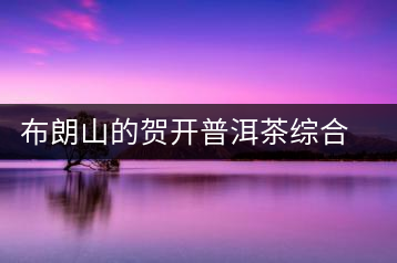 布朗山的賀開普洱茶綜合評價