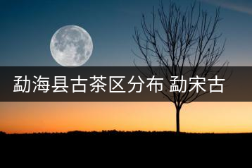 勐?？h古茶區(qū)分布 勐宋古茶山