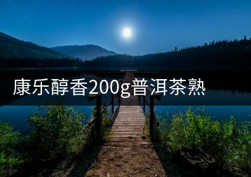 康樂(lè)醇香200g普洱茶熟茶餅茶勐海茶古樹熟普茶云南茶葉易武茶黑茶