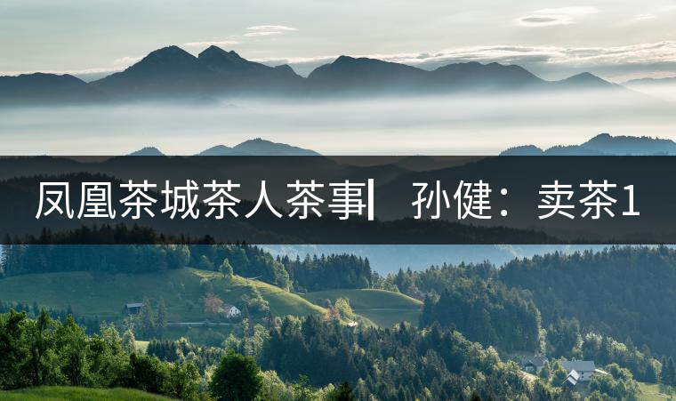 鳳凰茶城茶人茶事▏孫健：賣茶15年，對(duì)普洱茶還猶如初見(jiàn)