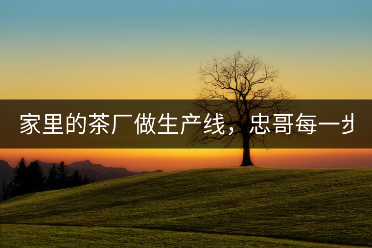 家里的茶廠做生產(chǎn)線，忠哥每一步都親自做，每個步驟...家里的茶廠做生產(chǎn)線，忠哥每一步都親自做，每個步驟都非常嚴(yán)謹(jǐn)！