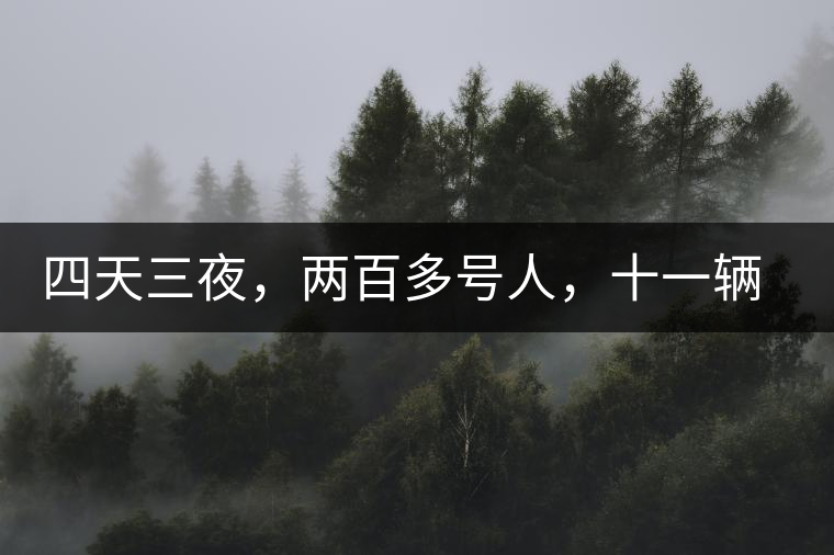 四天三夜，兩百多號人，十一輛中巴車，歲月知味易武茶山行活動