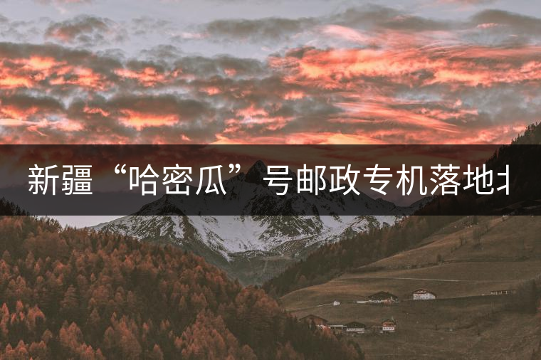 新疆“哈密瓜”號(hào)郵政專機(jī)落地北京，243種哈密瓜你見過嗎？