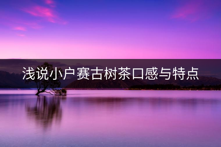 淺說(shuō)小戶(hù)賽古樹(shù)茶口感與特點(diǎn) 淺說(shuō)小戶(hù)賽古樹(shù)茶口感與特點(diǎn)
