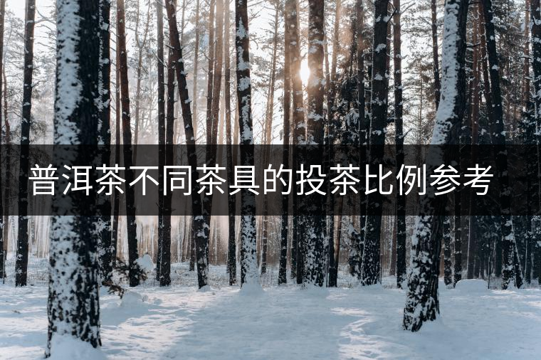 普洱茶不同茶具的投茶比例參考 ？