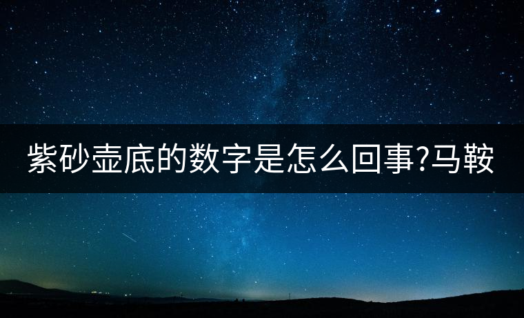 紫砂壺底的數字是怎么回事?馬鞍山的普洱茶品質如何?紫砂壺底的數字是怎么回事？馬鞍山的普洱茶品質如何？