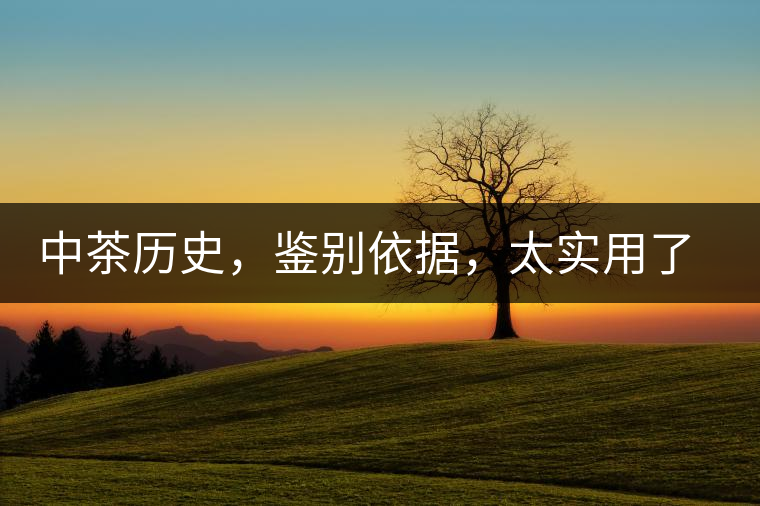 中茶歷史，鑒別依據，太實用了中茶歷史，鑒別依據，太實用了