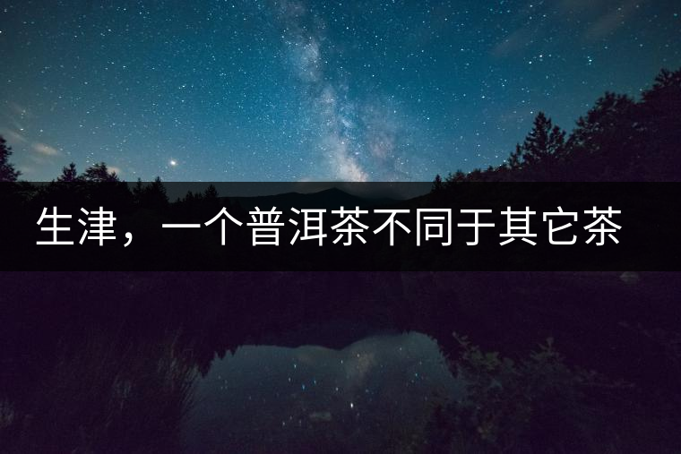 生津，一個普洱茶不同于其它茶類的品鑒指標