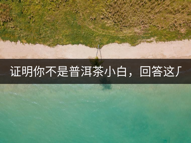 證明你不是普洱茶小白，回答這幾個(gè)問(wèn)題先！