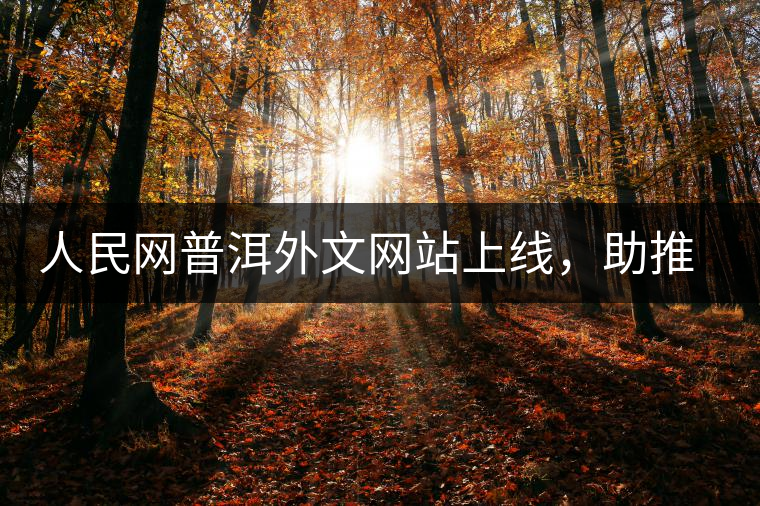 人民網(wǎng)普洱外文網(wǎng)站上線，助推普洱茶國(guó)際影響力