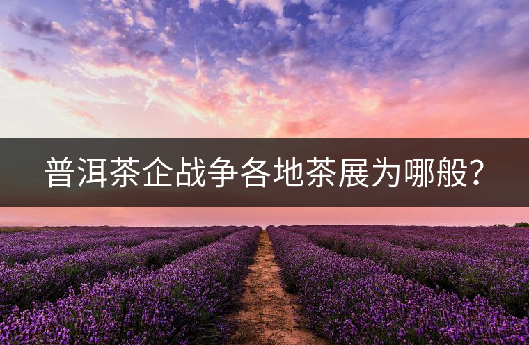 普洱茶企戰(zhàn)爭各地茶展為哪般？
