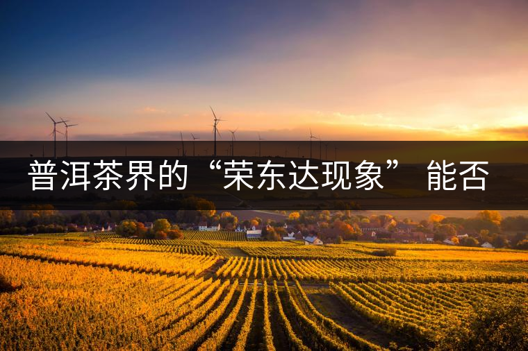 普洱茶界的“榮東達(dá)現(xiàn)象” 能否為品牌發(fā)展找到下一個春天？