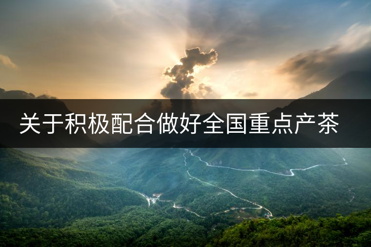 關于積極配合做好全國重點產茶縣、百強茶企和年度經濟人物調查推選工作的通知
