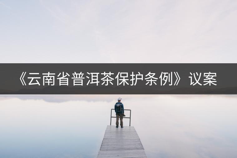 《云南省普洱茶保護(hù)條例》議案 《云南省普洱茶保護(hù)條例》議案