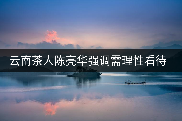 云南茶人陳亮華強(qiáng)調(diào)需理性看待茶市場(chǎng)