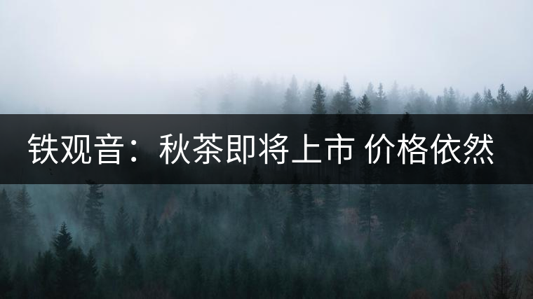 鐵觀音:秋茶即將上市 價(jià)格依然高漲 鐵觀音:秋茶即將上市 價(jià)格依然高漲