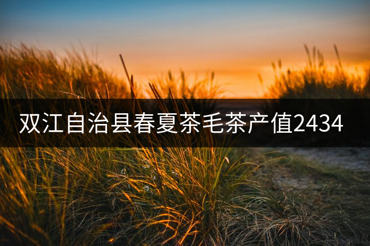 雙江自治縣春夏茶毛茶產(chǎn)值243465.12萬元，平均價穩(wěn)居全市版首
