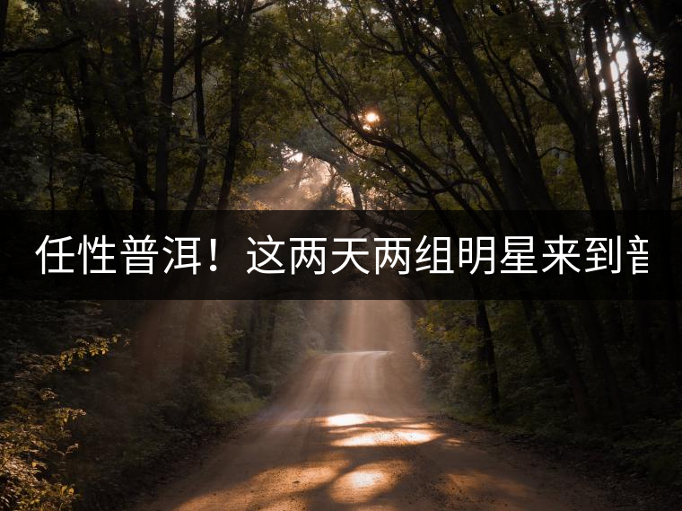 任性普洱！這兩天兩組明星來到普洱！