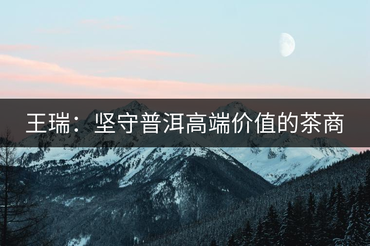 王瑞:堅守普洱高端價值的茶商 王瑞:堅守普洱高端價值的茶商