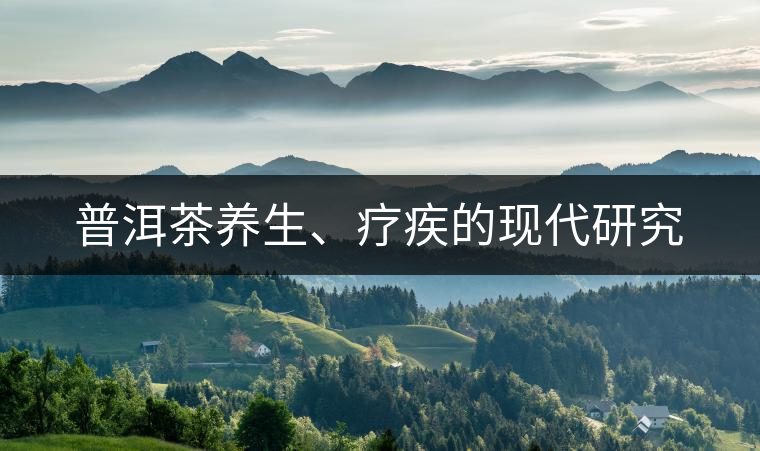 普洱茶養(yǎng)生、療疾的現(xiàn)代研究