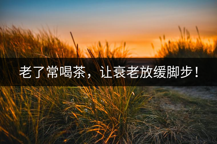 老了常喝茶，讓衰老放緩腳步！