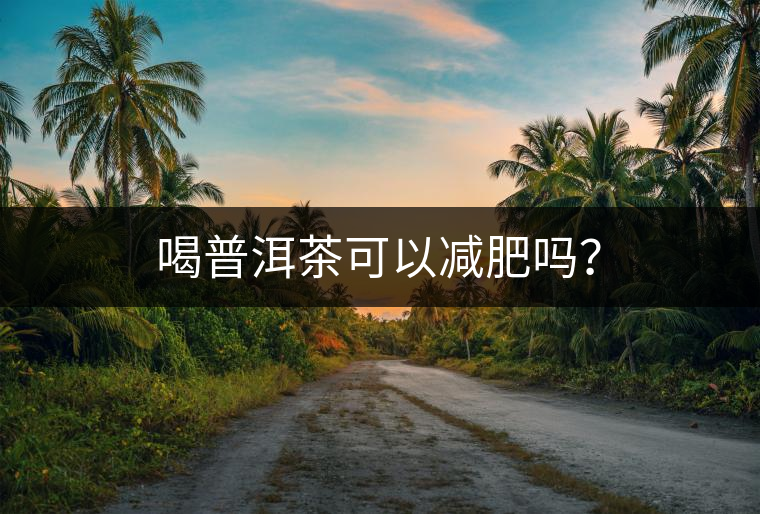 喝普洱茶可以減肥嗎？