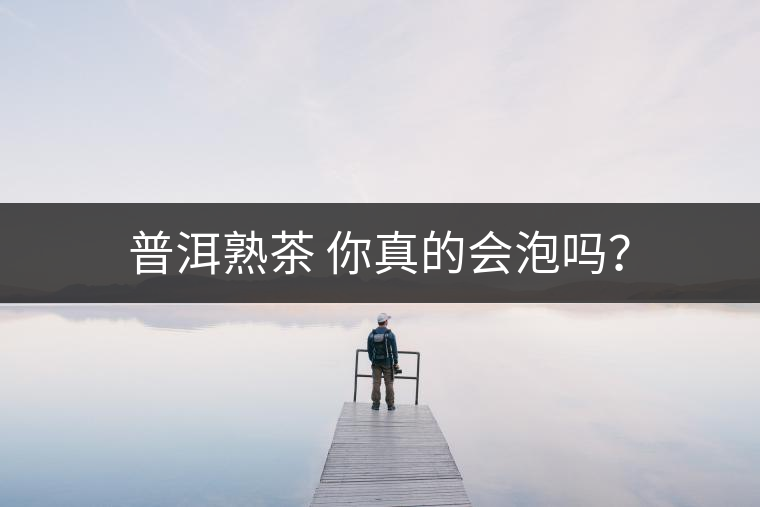 普洱熟茶 你真的會(huì)泡嗎？