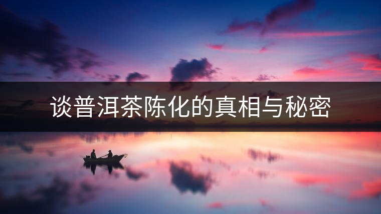 談普洱茶陳化的真相與秘密 談普洱茶陳化的真相與秘密