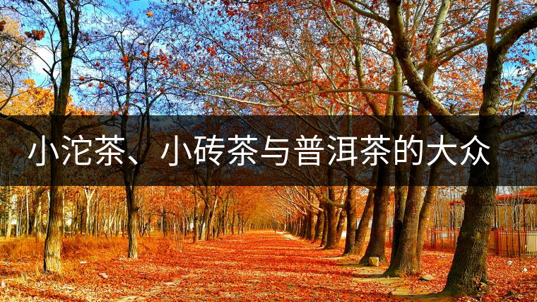 小沱茶、小磚茶與普洱茶的大眾化之路 小沱茶、小磚茶與普洱茶的大眾化之路