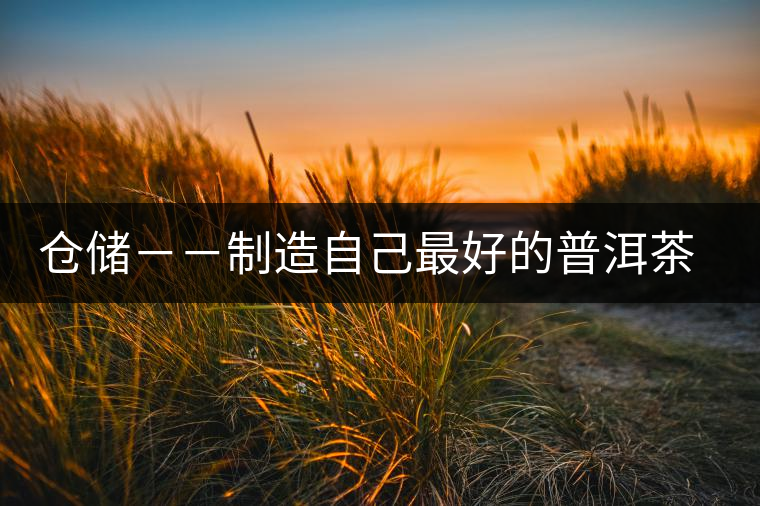 倉儲－－制造自己最好的普洱茶之適合自己的倉儲