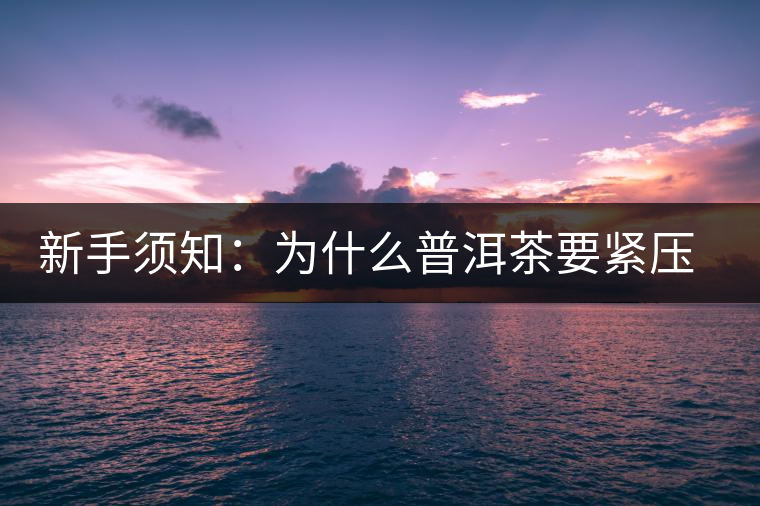 新手須知：為什么普洱茶要緊壓而不散存？
