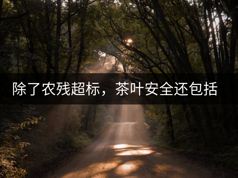 除了農(nóng)殘超標(biāo)，茶葉安全還包括哪些方面？