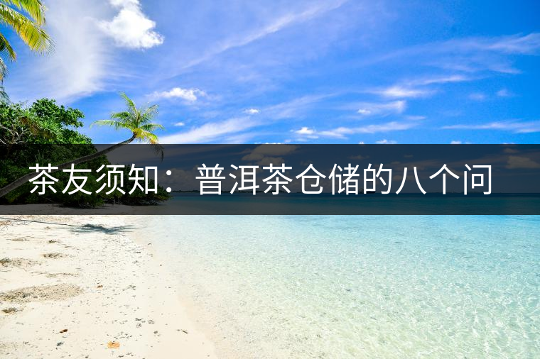 茶友須知：普洱茶倉儲(chǔ)的八個(gè)問題