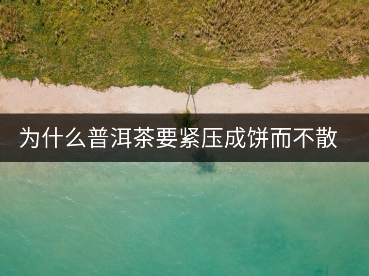 為什么普洱茶要緊壓成餅而不散存呢？