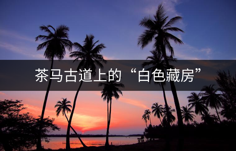 茶馬古道上的“白色藏房” 茶馬古道上的“白色藏房”