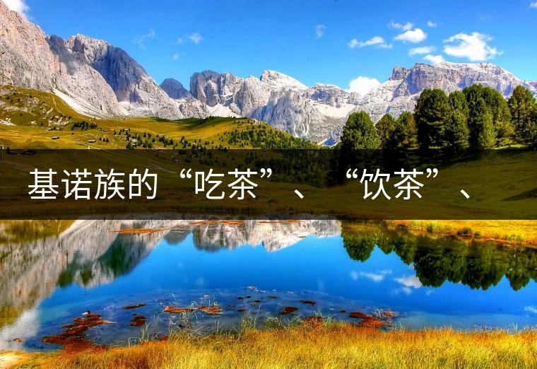 基諾族的“吃茶”、“飲茶”、“喝茶”與“敬茶”