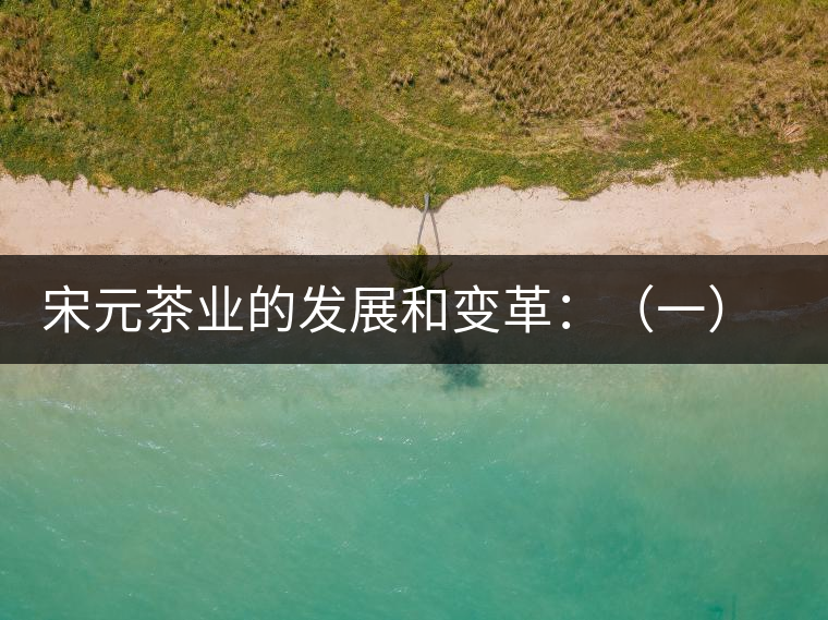 宋元茶業(yè)的發(fā)展和變革：（一）我國茶業(yè)重心的由東南移