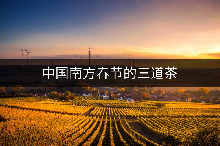 中國(guó)南方春節(jié)的三道茶 中國(guó)南方春節(jié)的三道茶