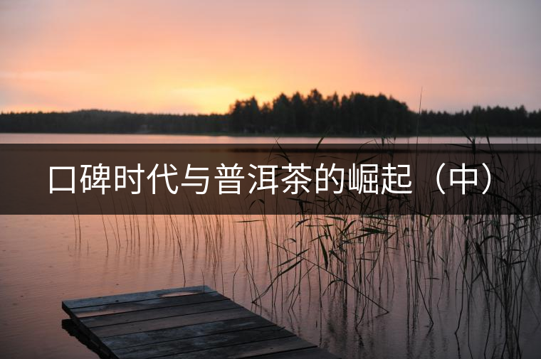 口碑時(shí)代與普洱茶的崛起（中）