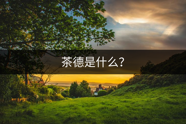 茶德是什么？