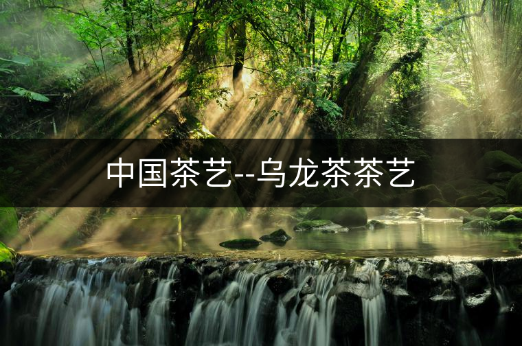 中國茶藝--烏龍茶茶藝