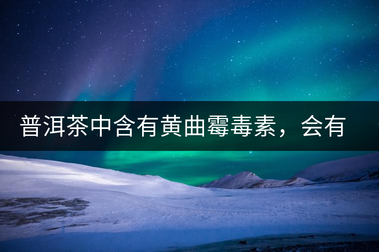 普洱茶中含有黃曲霉毒素，會有致癌的危險？終于有明確的答案了