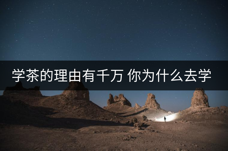 學茶的理由有千萬 你為什么去學茶？