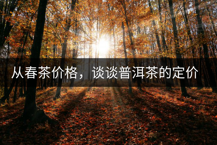 從春茶價(jià)格，談?wù)勂斩璧亩▋r(jià)權(quán)
