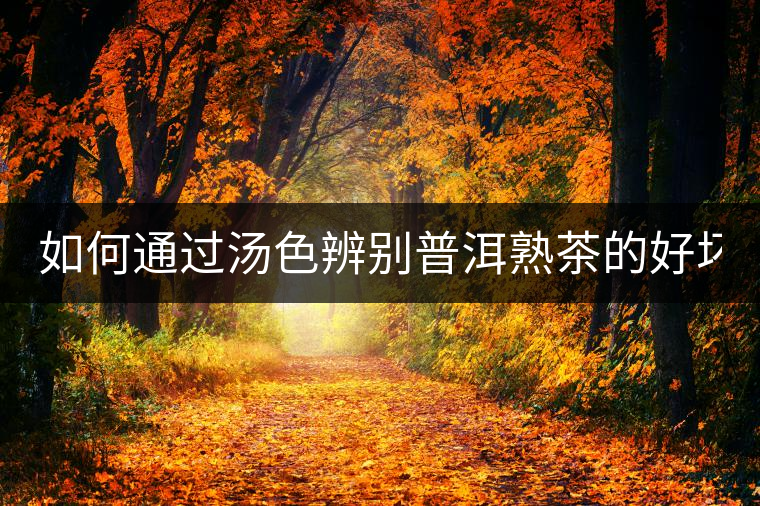 如何通過湯色辨別普洱熟茶的好壞？